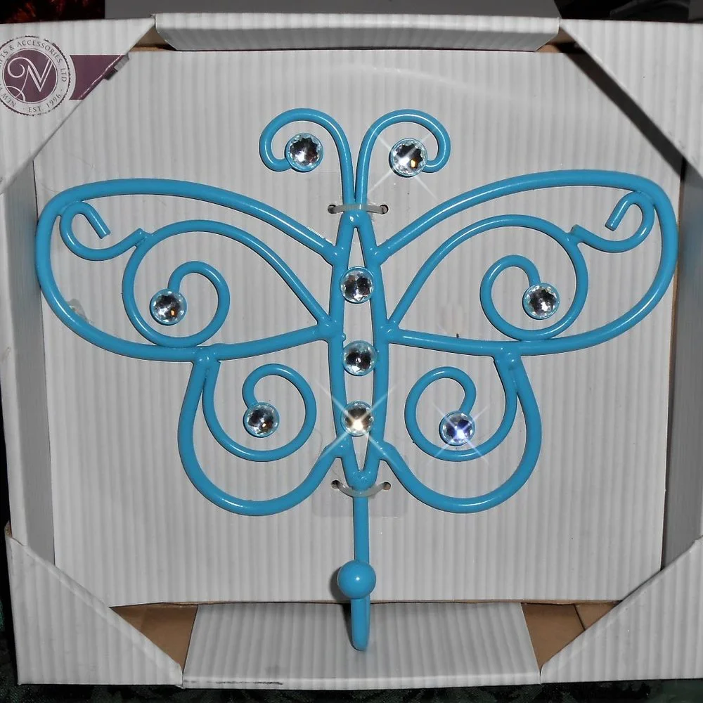 Blue Butterfly Wall Hanger Decor